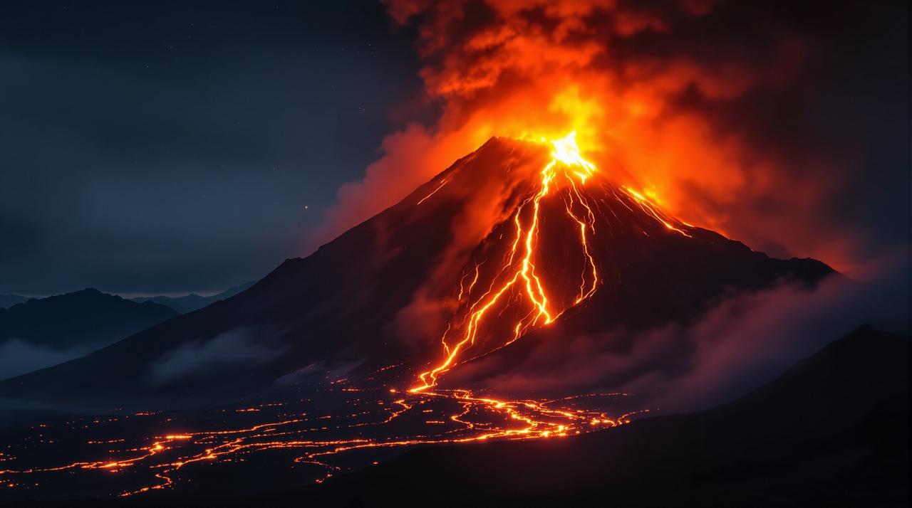 4K震撼：火山喷发纪实